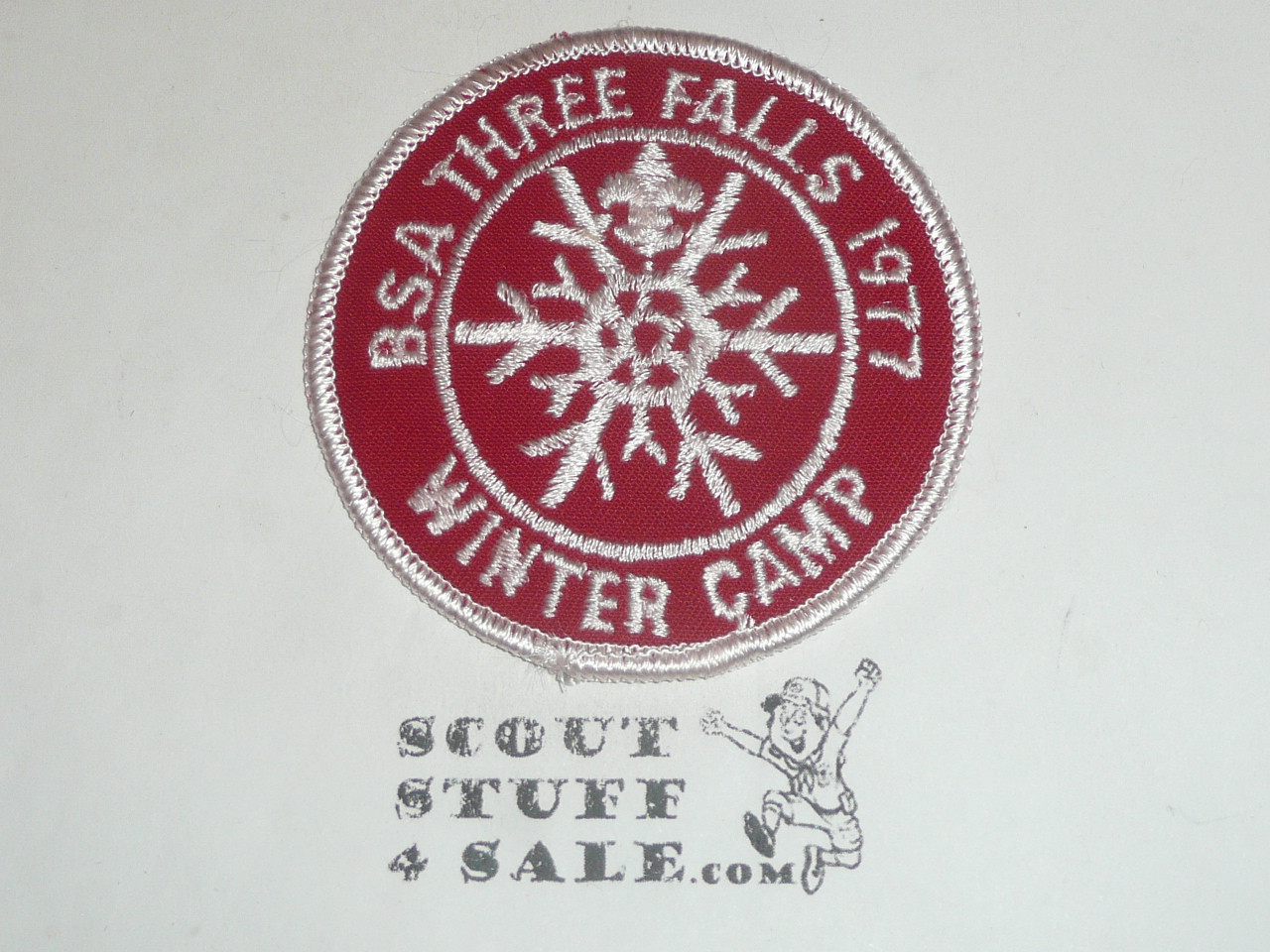 Camp Three Falls Winter Camp Patch, Ventura County Council, 1977