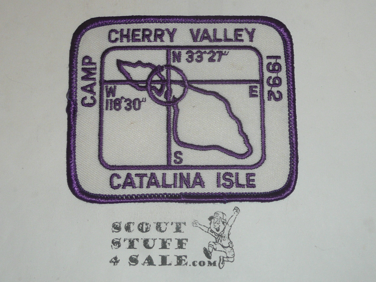 Camp Cherry Valley twill Patch, San Gabriel Valley Council, 1992