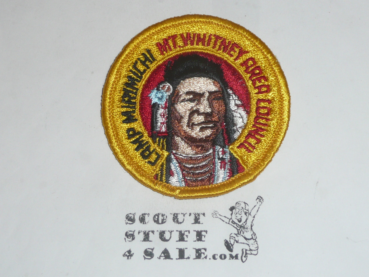 Camp Mirimichi Patch, Mt. Whitney Area Council, yellow inner bdr