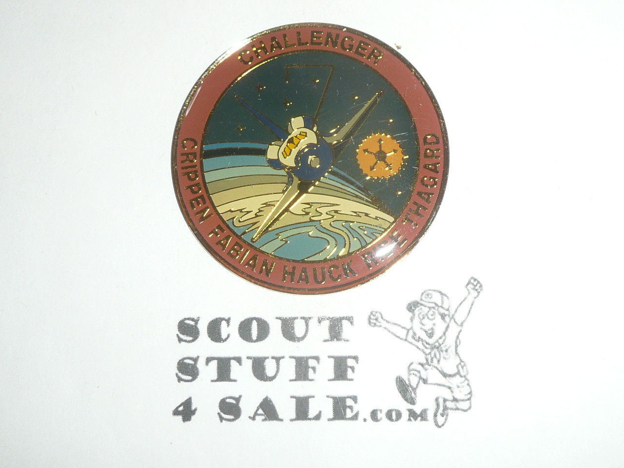 Space Shuttle Challenger Mission STS-7 (June 1983) Challenge Coin / Token / Medallion, 2" x 1/8", one sided, NASA