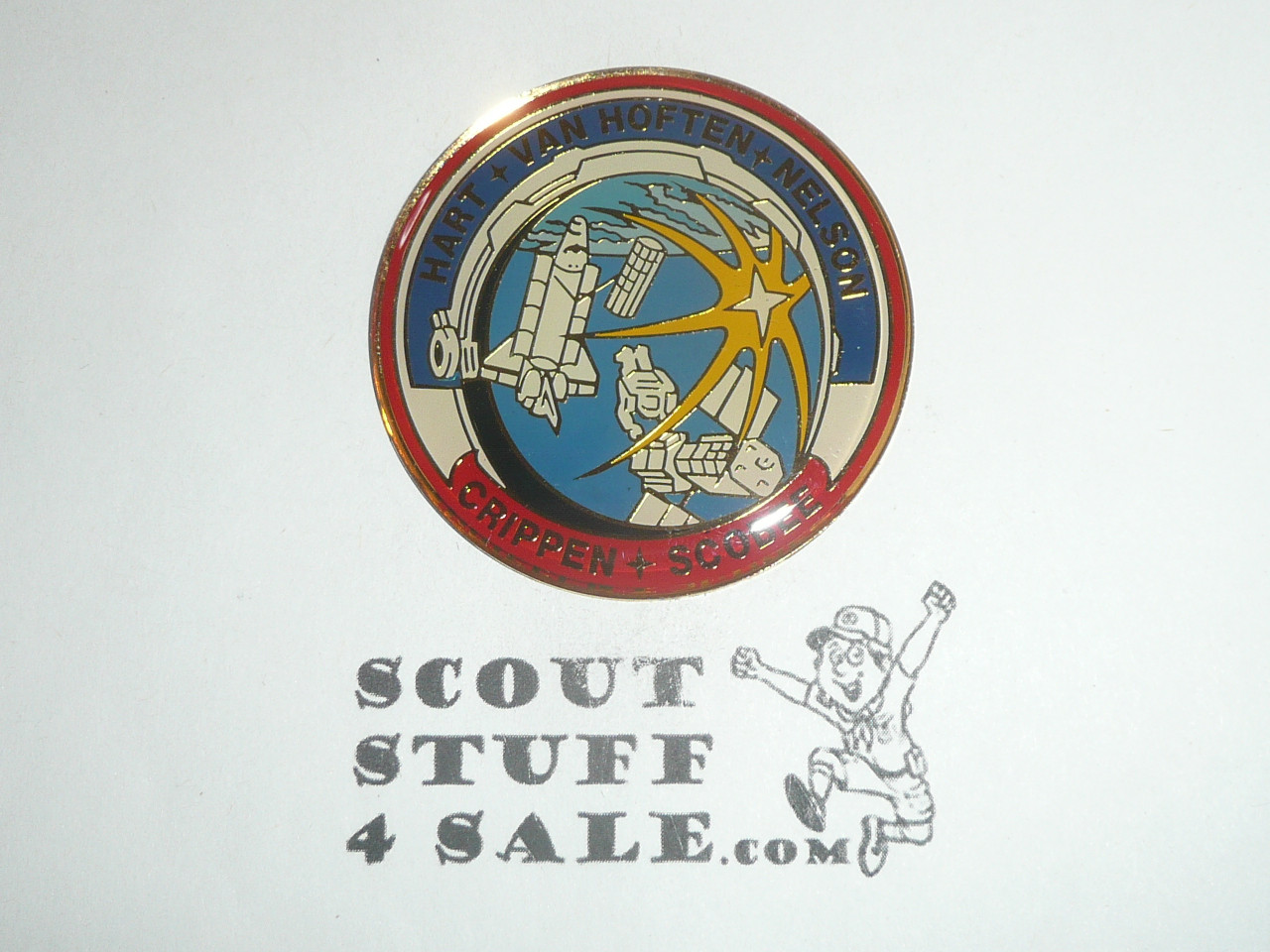 Space Shuttle Challenger Mission STS-41C (Apr 1984) Challenge Coin / Token / Medallion, 2" x 1/8", one sided, NASA