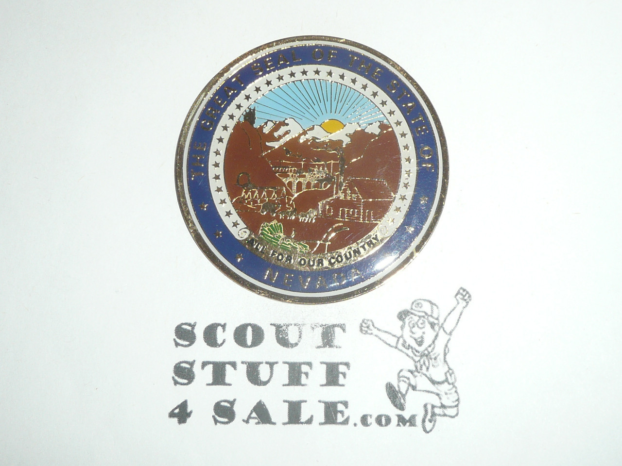 State of Nevada Challenge Coin / Token / Medallion, 1.75" x 1/8", one sided