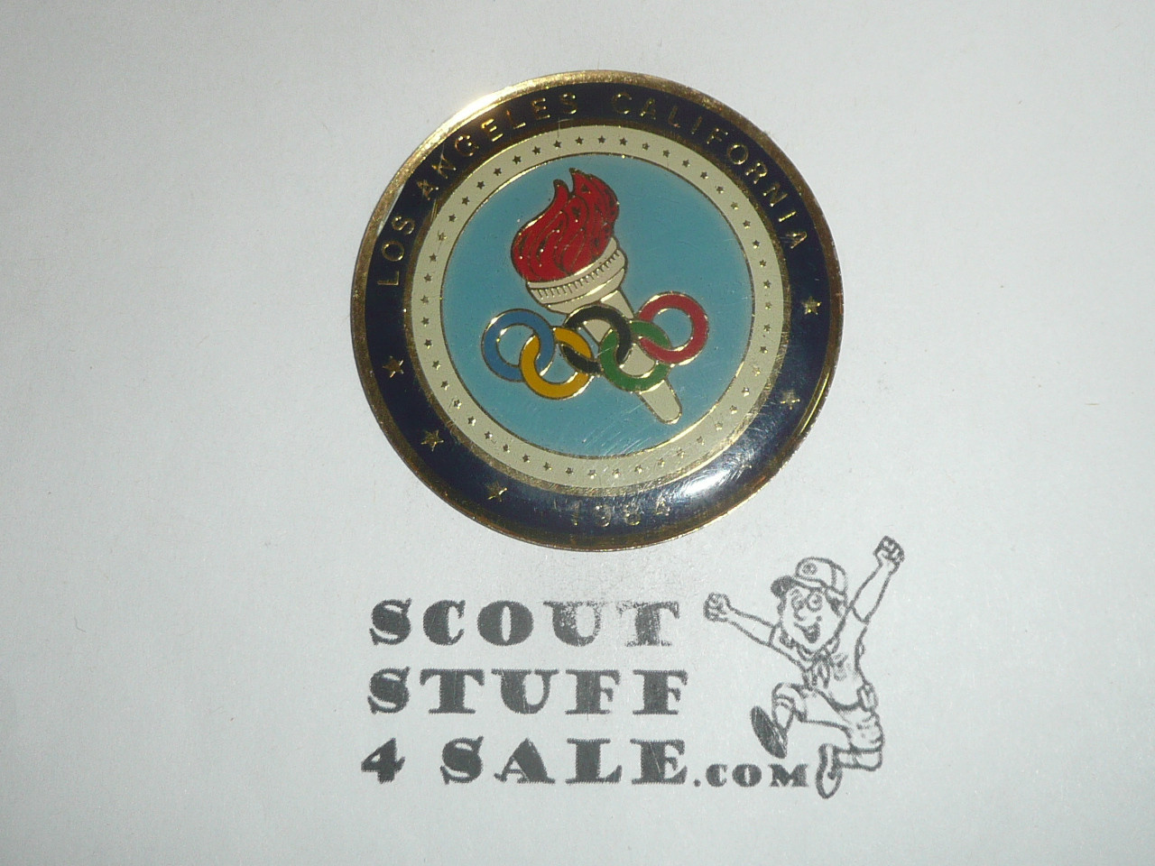 1984 Olympics Challenge Coin / Token / Medallion, 1.75" x 1/8", one sided, Los Angeles