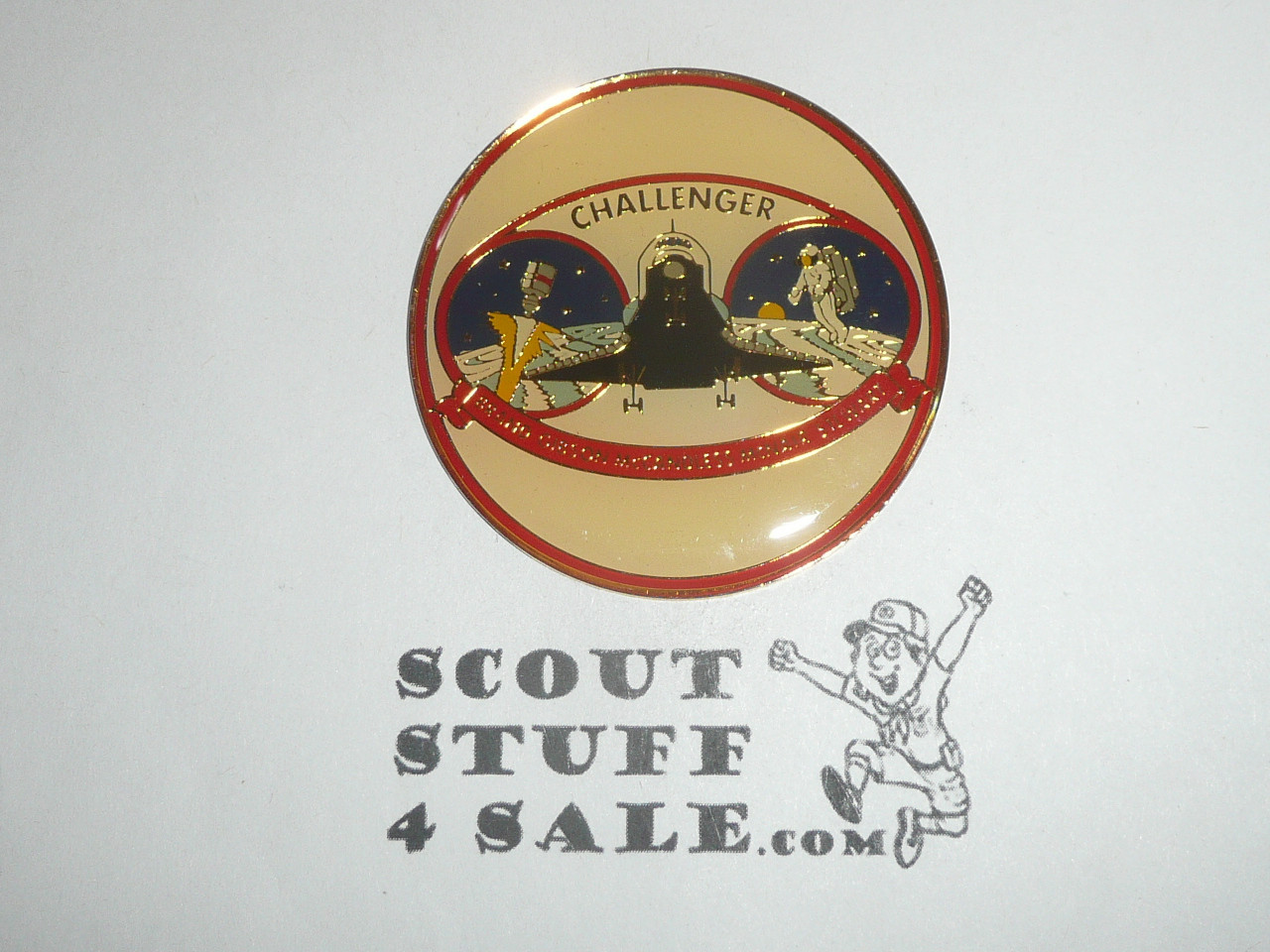 Space Shuttle Challenger Mission STS-51C (Jan 1986 Disaster) Refrigerator Magnet, 2" x 1/8", NASA