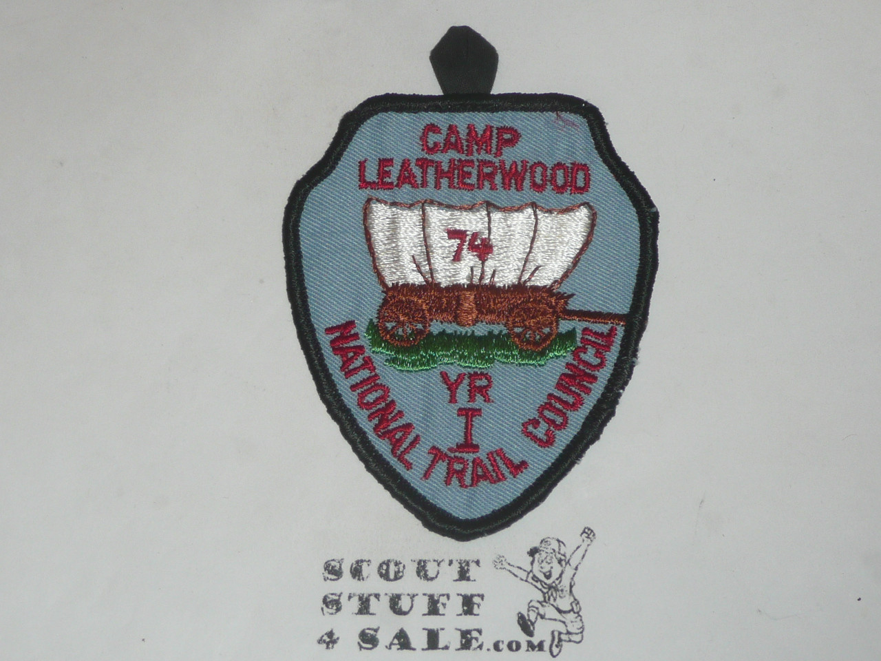 Camp Leatherwood First Year Patch, National Trail Council, 1974
