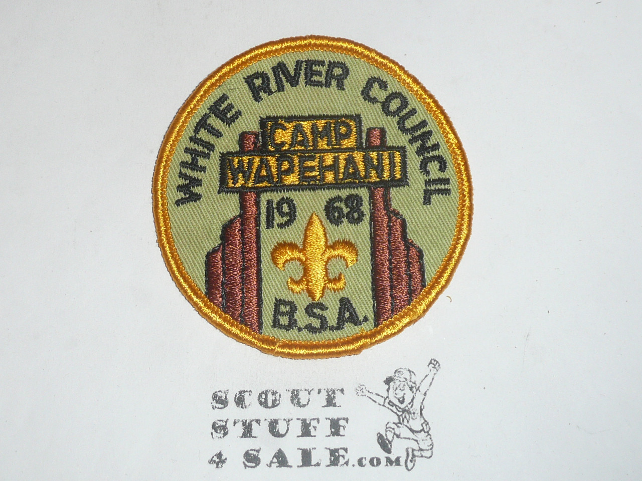 Camp Wapehani Patch, White River Council, 1968
