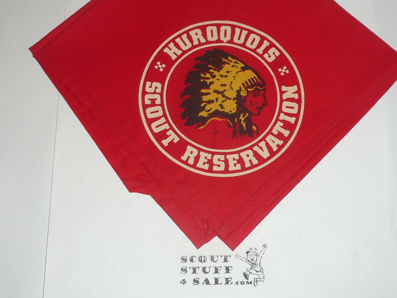 Huroquois Scout Reservation Neckerchief, Ohio River Valley Council, 1960's
