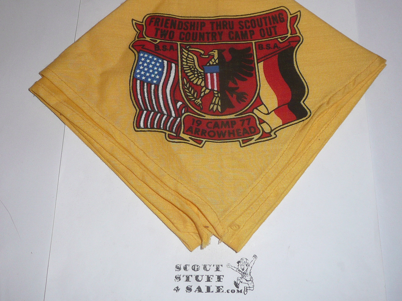 Camp Arrowhead Neckerchief, Transatlantic Council, 1977