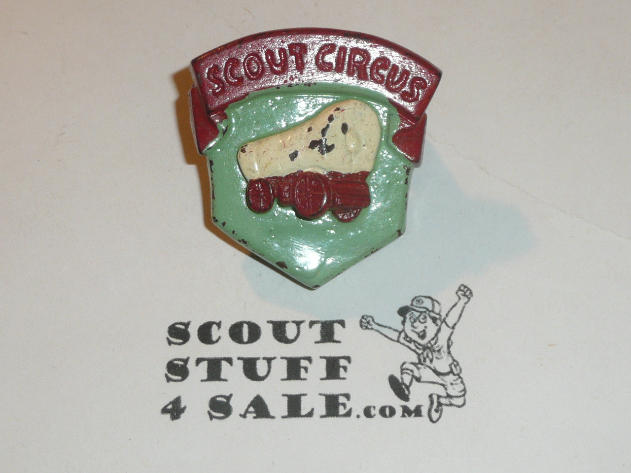 Scout Circus Plastic Neckerchief Slide, by Torchy