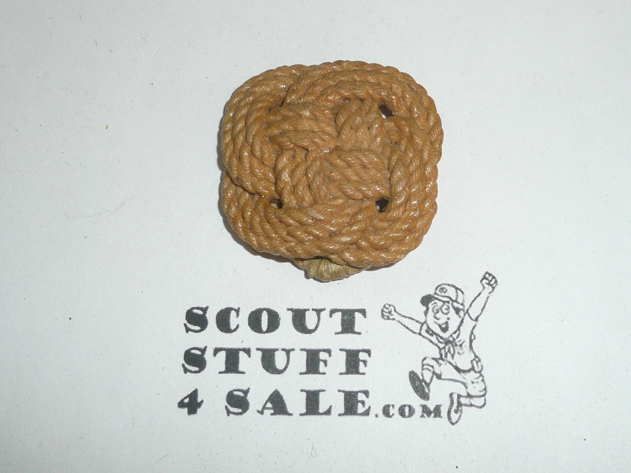 Knotted/lacquered cord Neckerchief Slide