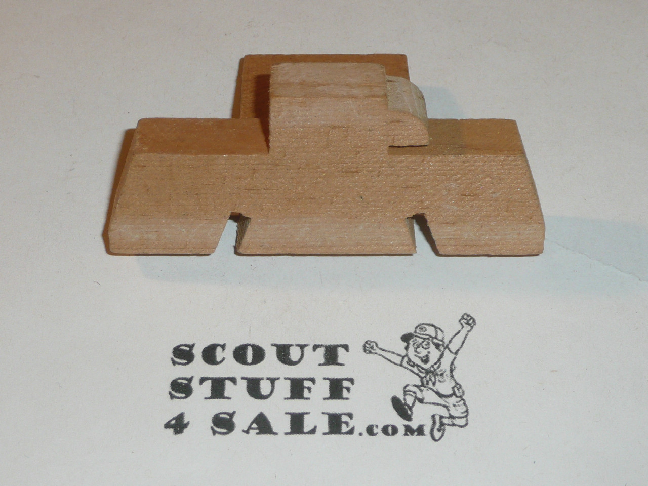 Wood Thunderbird Neckerchief Slide, Ready for Detailing