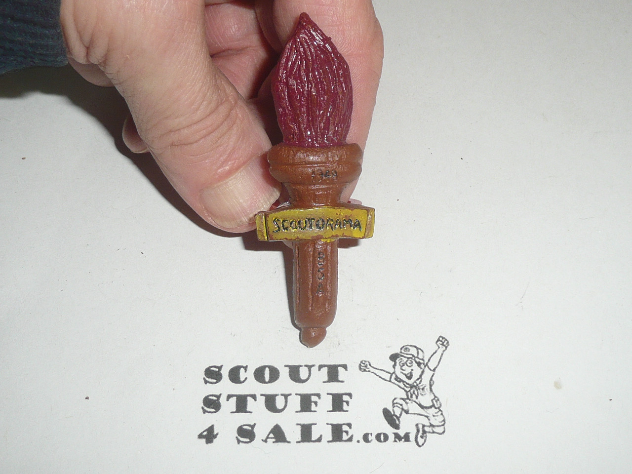 1948 Scout-O-Rama Neckerchief Slide, by Torchy Plastics