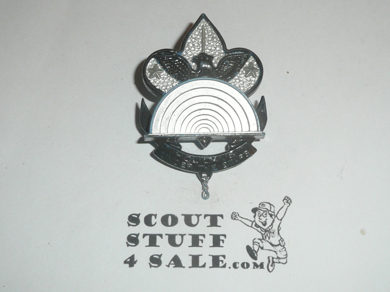 Scout Emblem with Hollywood Bowl Plastic Neckerchief Slide #2