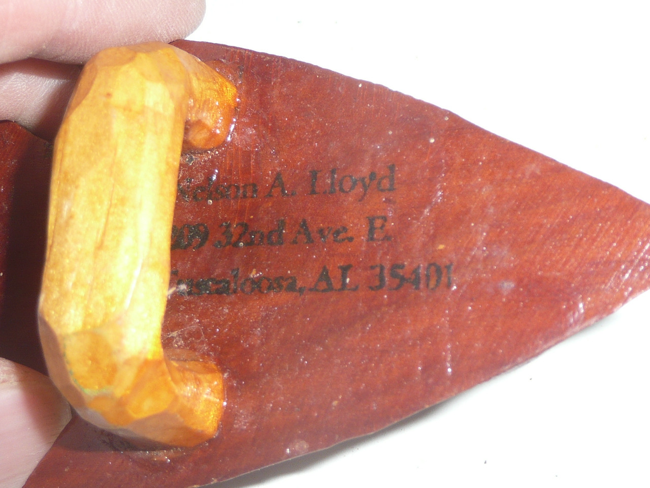 Nelson Lloyd Wood Neckerchief Slide