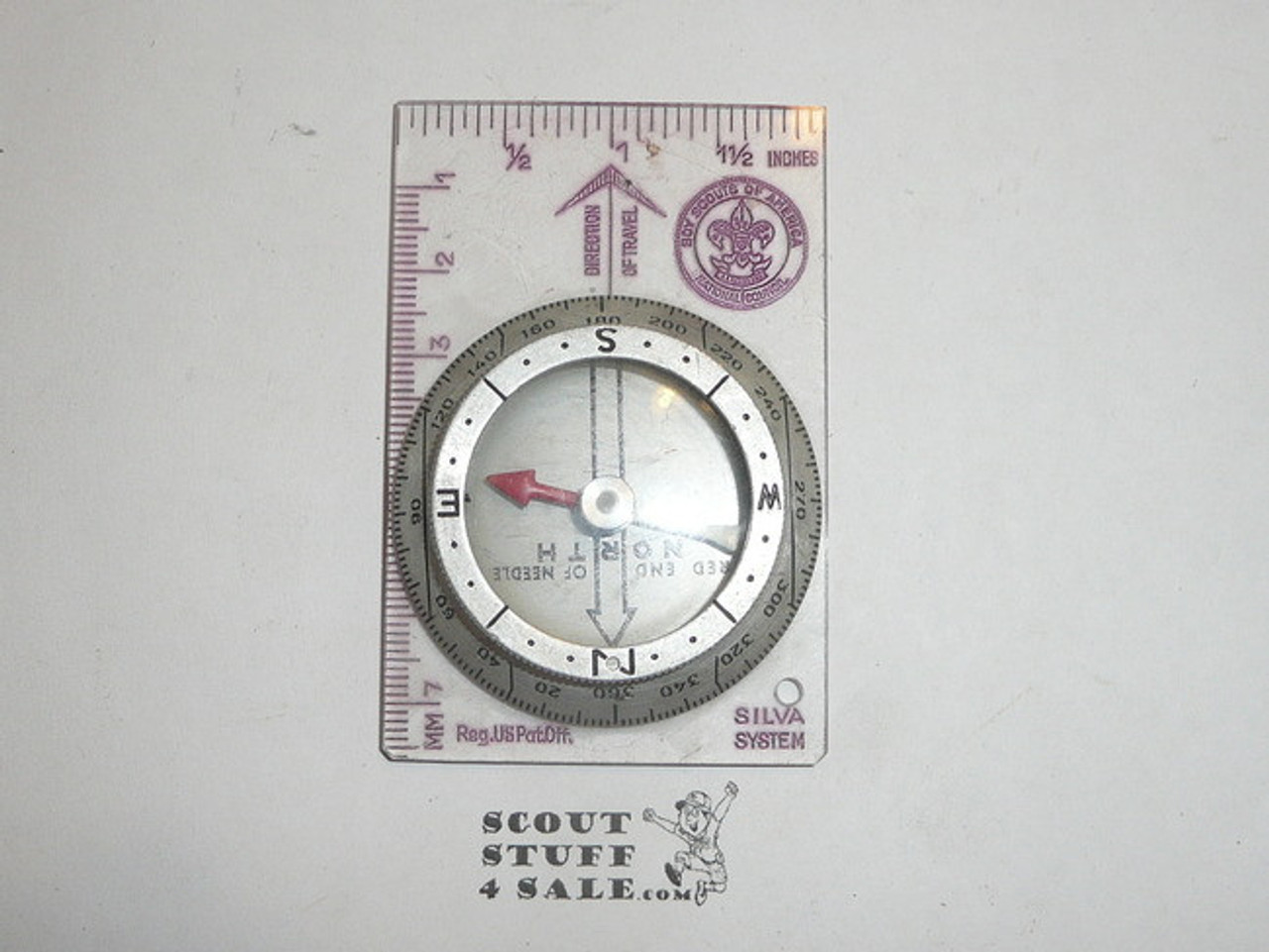 1960's Official Boy Scout Compass, By Silva, Unused 1960's Official Boy Scout Compass, By Silva, Unused