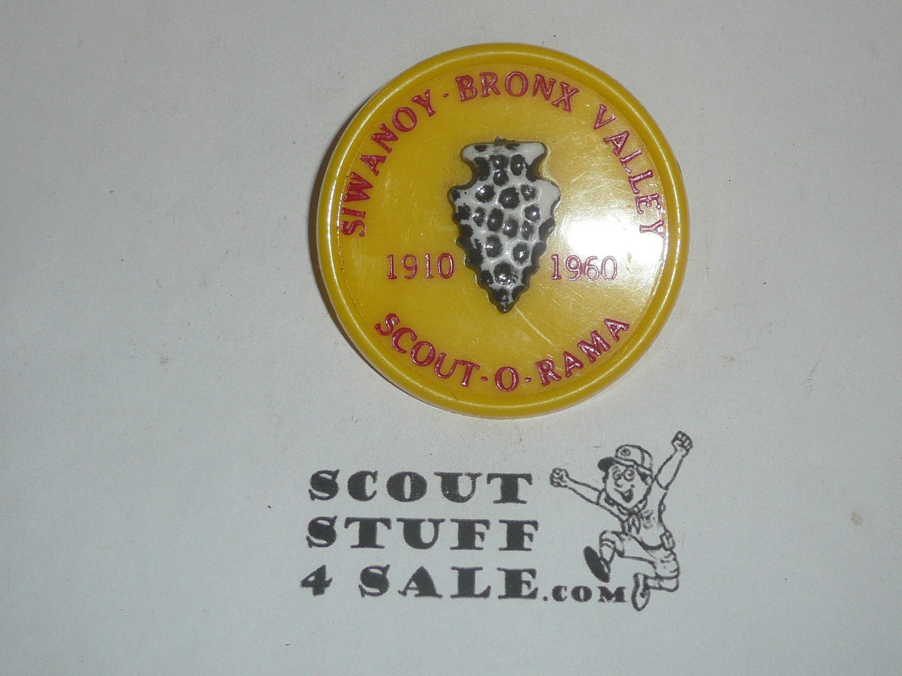 Siwanoy-Bronx Valley Council 1960 Scout-O-Rama Neckerchief Slide,
