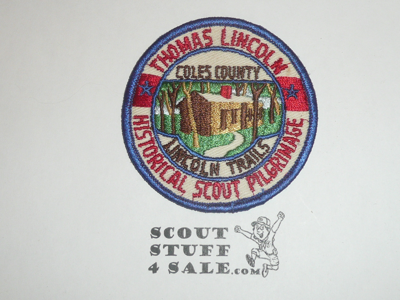 Thomas Lincoln Historical Scout Pilgrimage Patch, Coles County