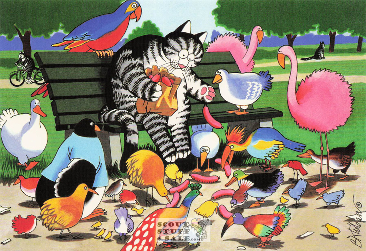 Comic Cats Post Card by B. Kliban - Classico San Francisco #027-004