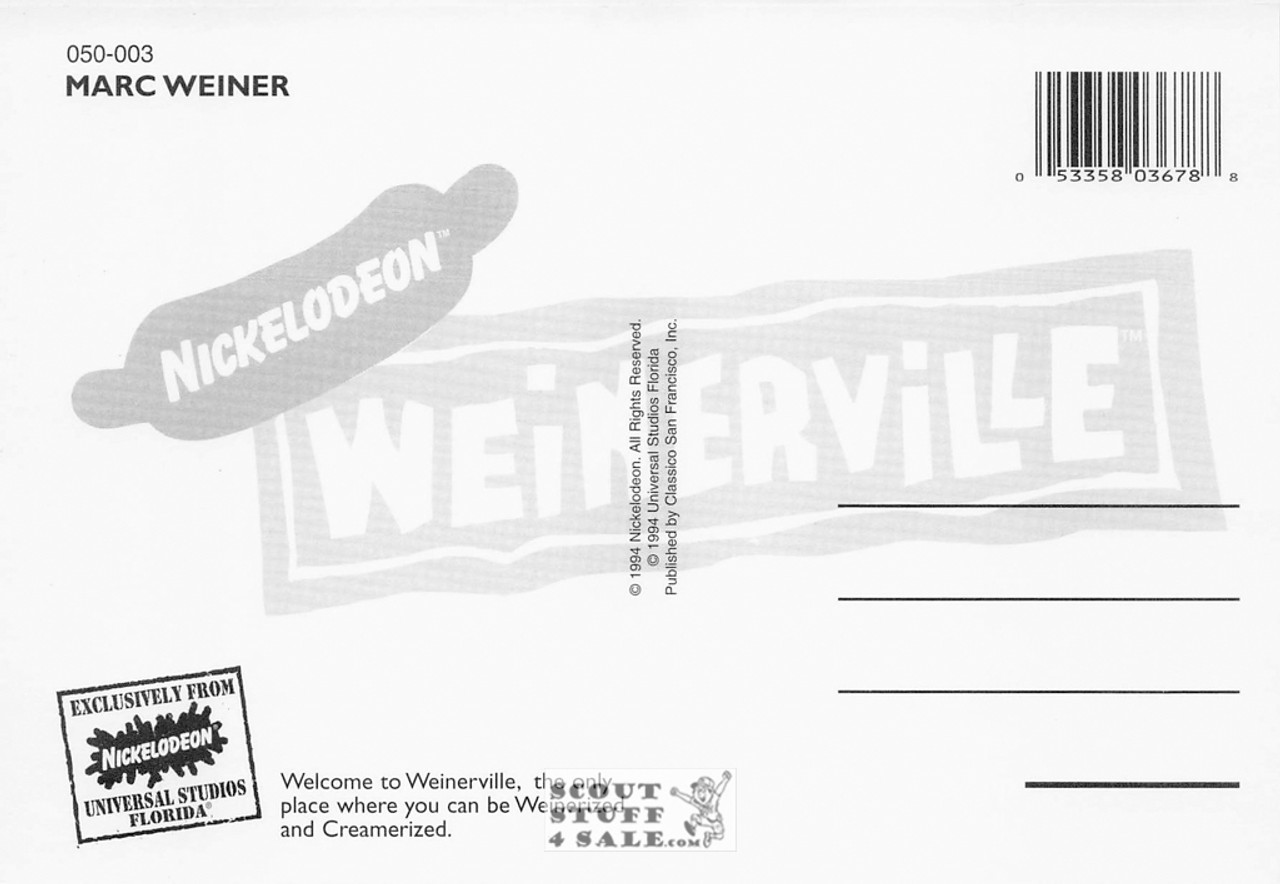 Nickelodeon Weinerville Post Card of By Classico San Francisco #050-003
