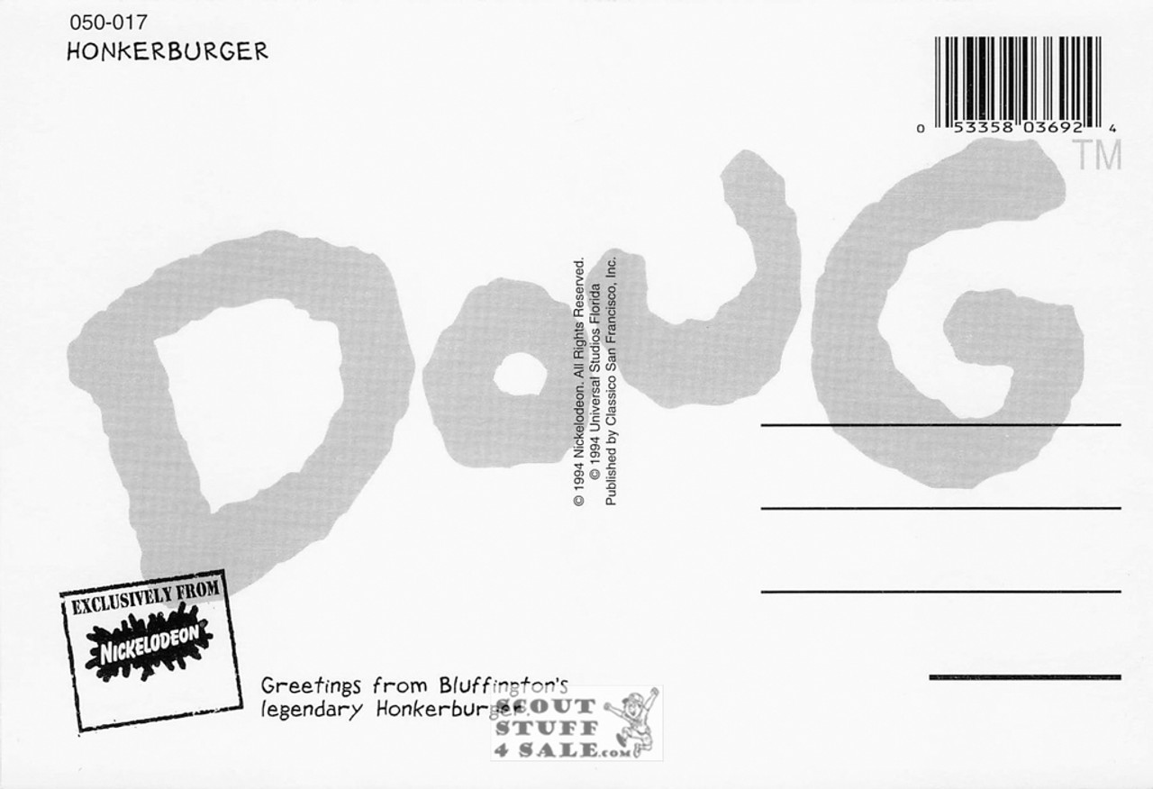Nickelodeon Doug Post Card of By Classico San Francisco #050-017