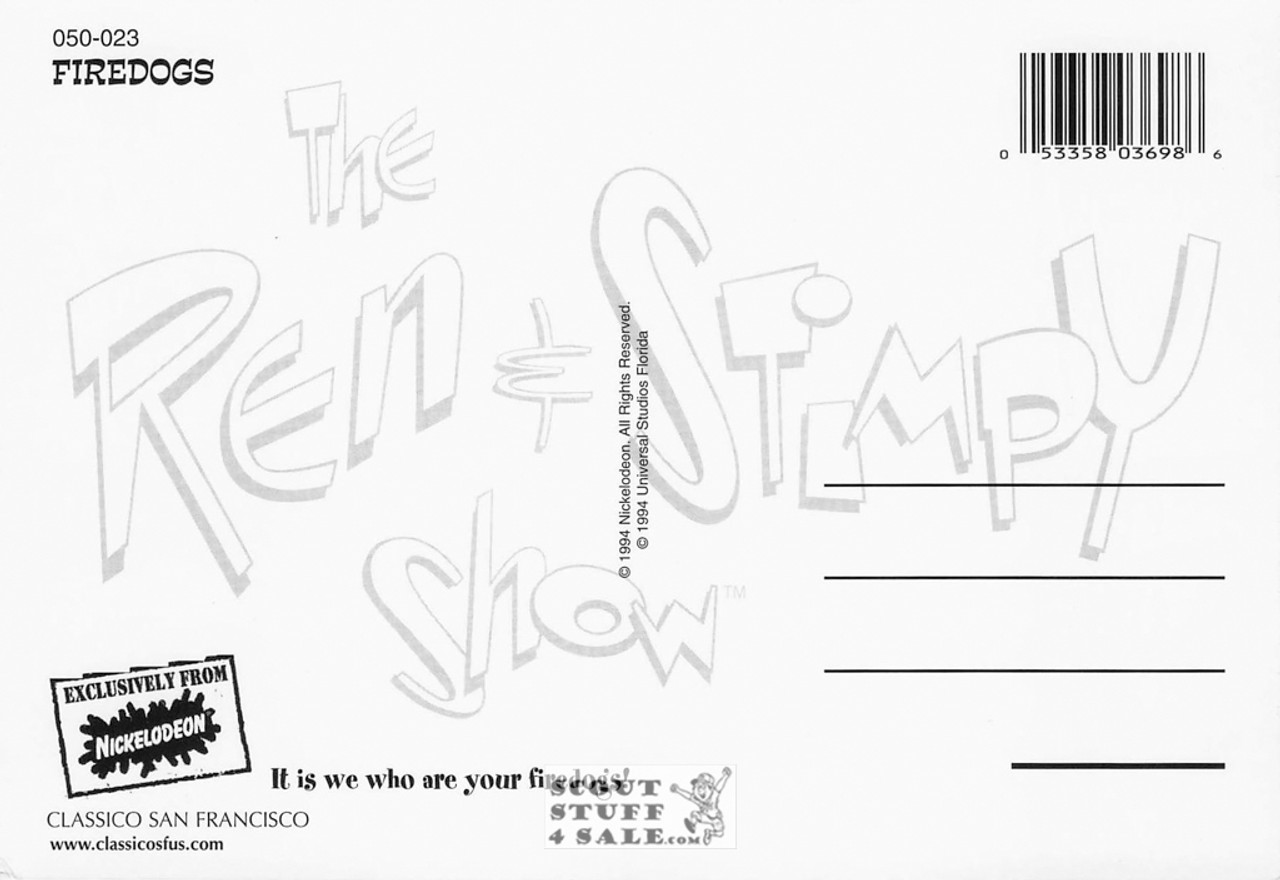 Nickelodeon Ren & Stimpy Post Card of By Classico San Francisco #050-023