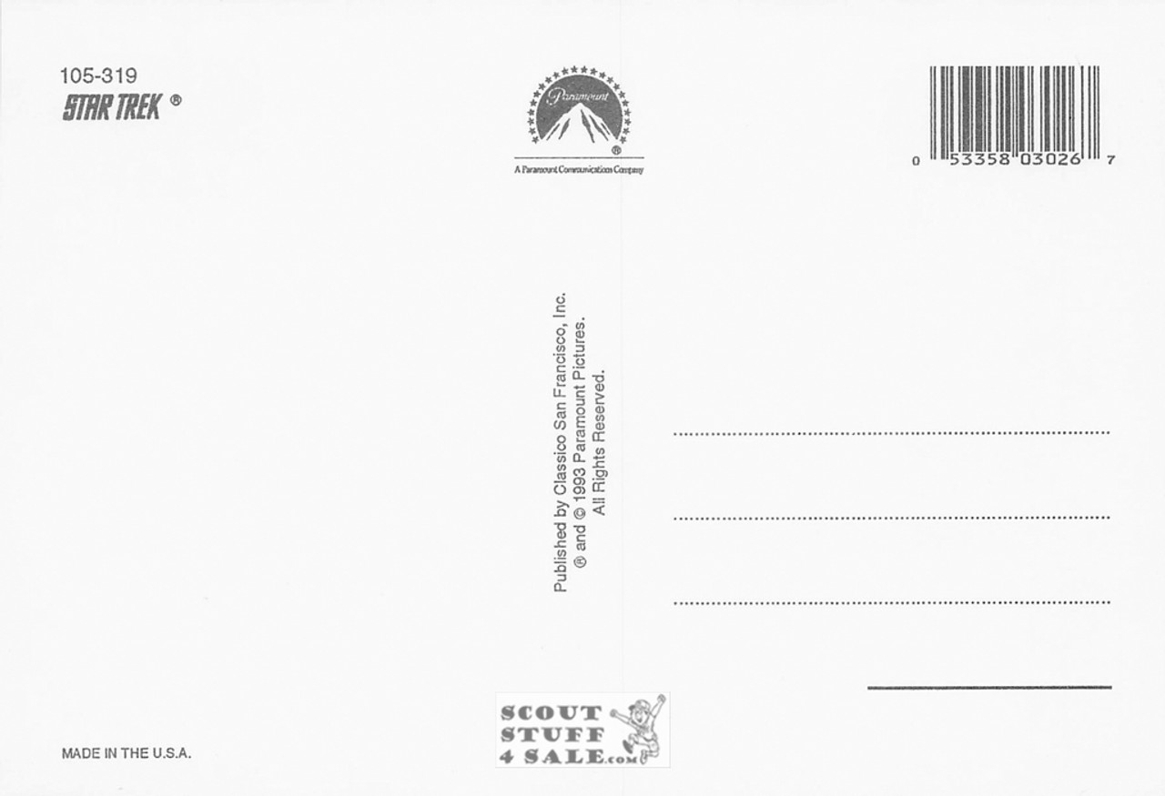 Star Trek TV Series Postcard by Classico San Francisco #105-319