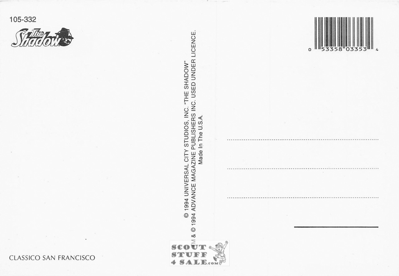 The Shadow Postcard by Classico San Francisco #105-332