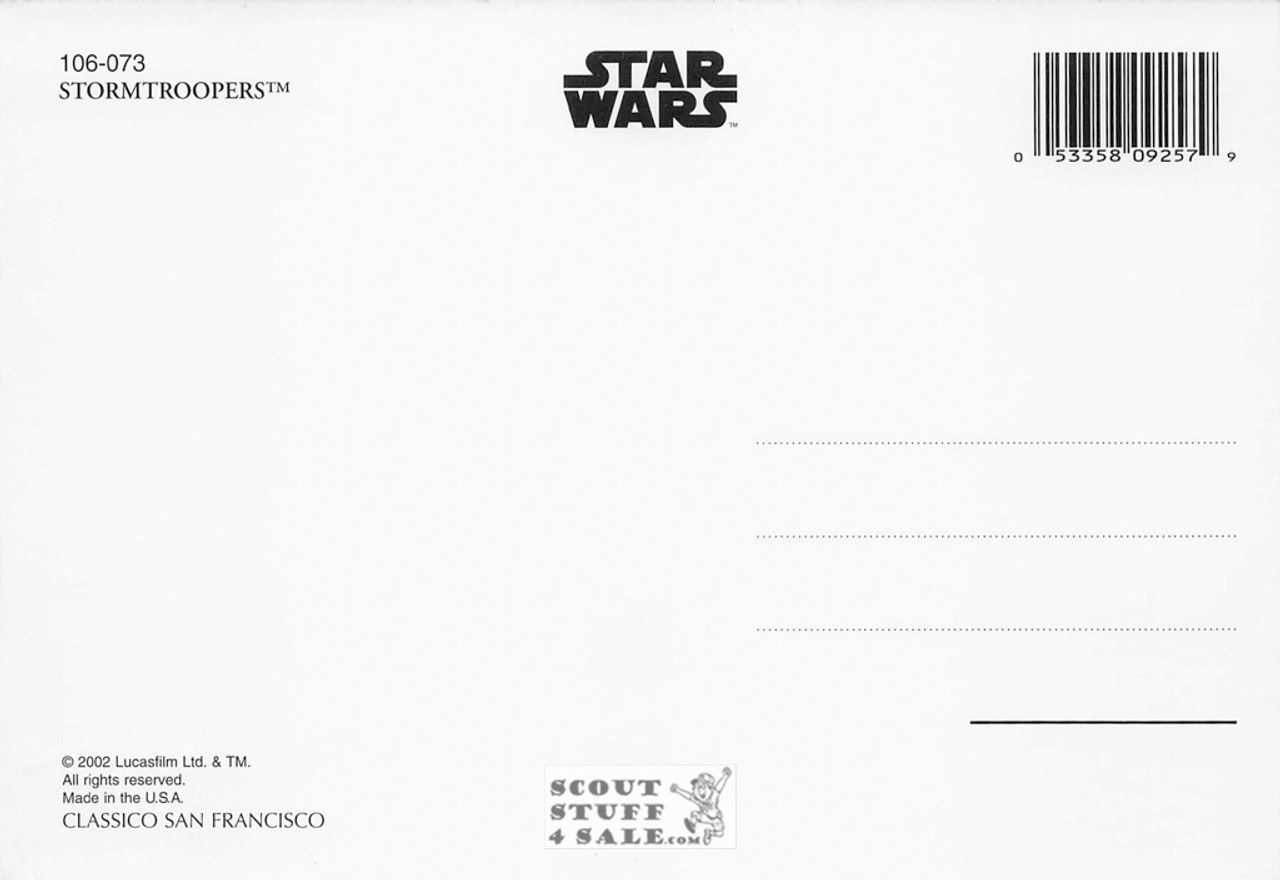 Star Wars Postcard, Stormtroopers, by Classico San Francisco #106-073