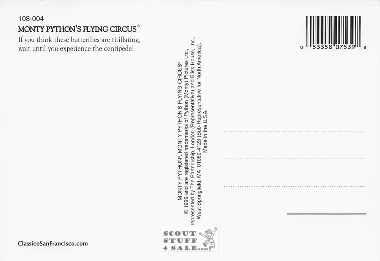 Monty Python's Flying Circus Postcard by Classico San Francisco #108-004