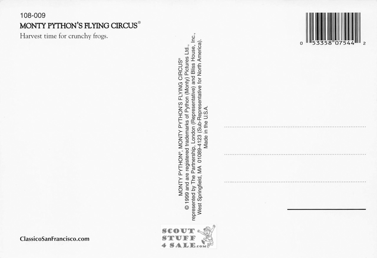 Monty Python's Flying Circus Postcard by Classico San Francisco #108-009