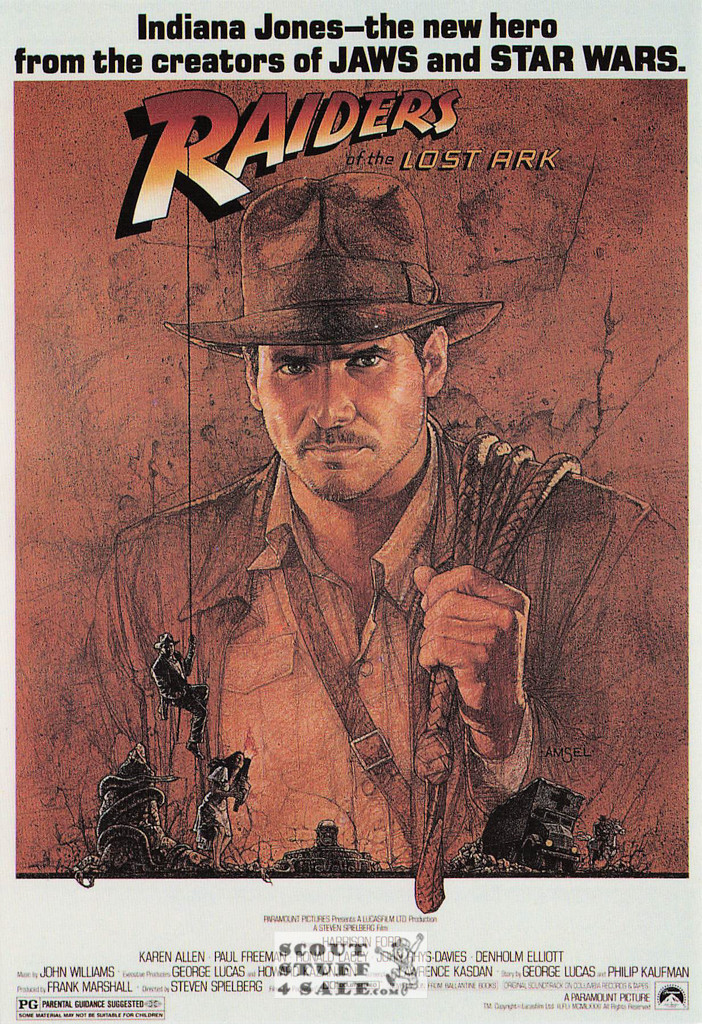 Raiders of the Lost Ark Movie Postcard by Classico San Francisco #110-010