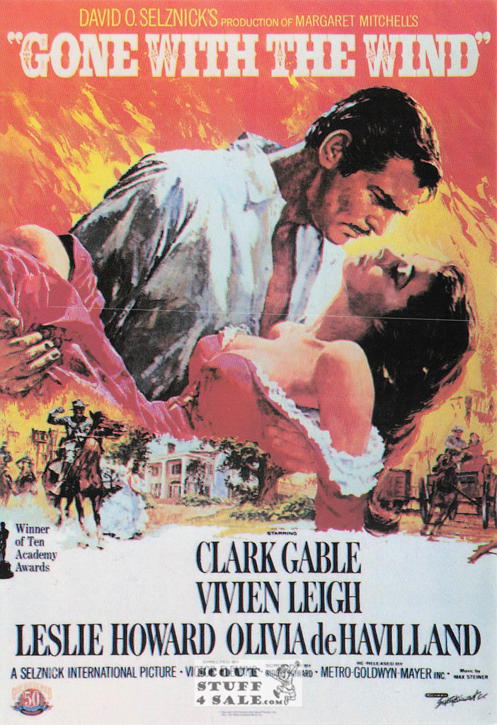 Gone With the Wind Movie Postcard by Classico San Francisco #110-017