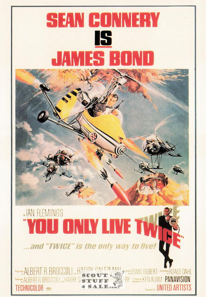 You Only Live Twice 007 Movie Postcard by Classico San Francisco #110-088