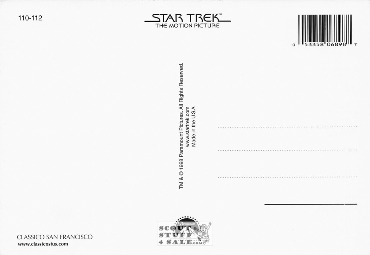 Star Trek the Motion Picture Movie Postcard by Classico San Francisco #110-112