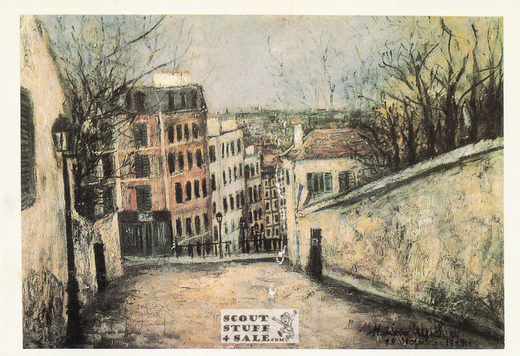 Rue Du Mont-Cenis by Maurice Utrillo Painting Postcard by Classico SF #115-002