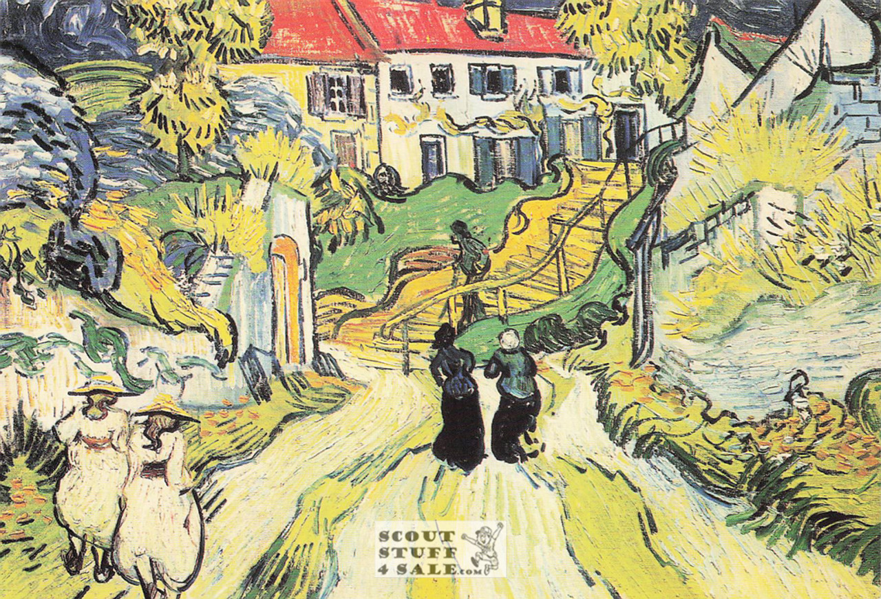 Stairway at Auvers by Vincent Van Gogh Painting Postcard by Classico #115-074