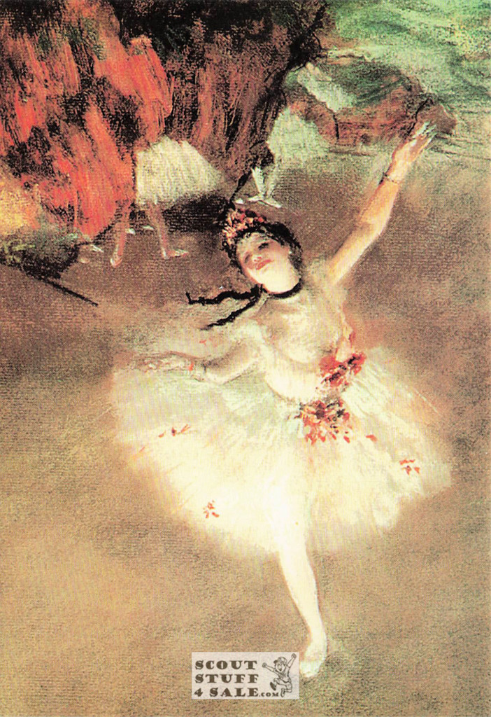 Prima Ballerina by Edgar Degas Painting Postcard by Classico SF #115-088