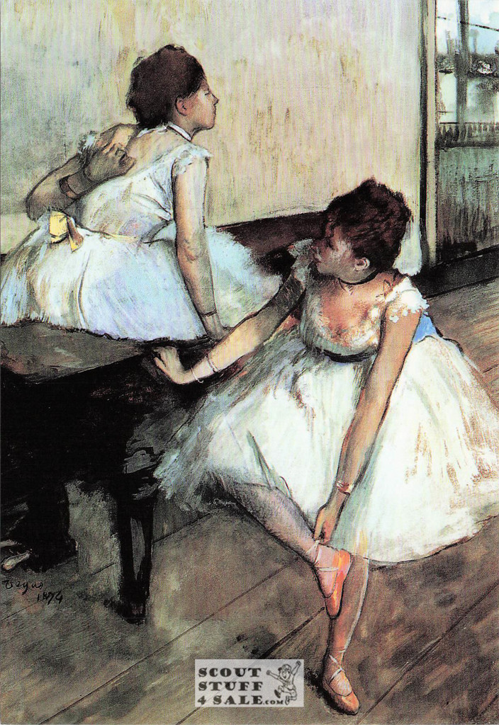 Dancers Resting by Edgar Degas Painting Postcard by Classico SF #115-100