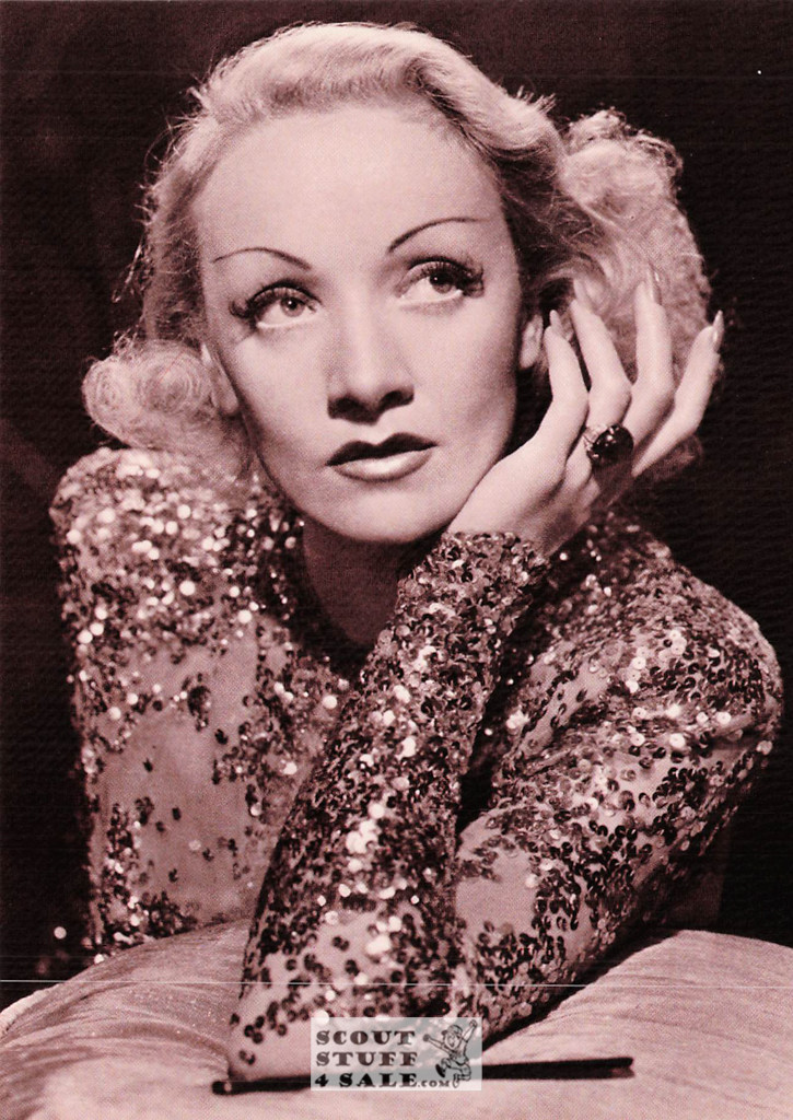 Marlene Dietrich Sepia Postcard by Classico SF/Ludlow #136-042 / FC42
