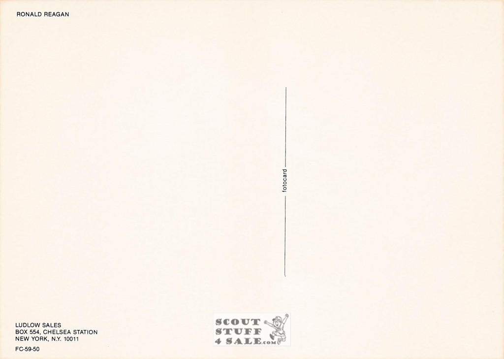 Ronald Reagan Sepia Postcard by Classico SF/Ludlow #136-059 / FC59