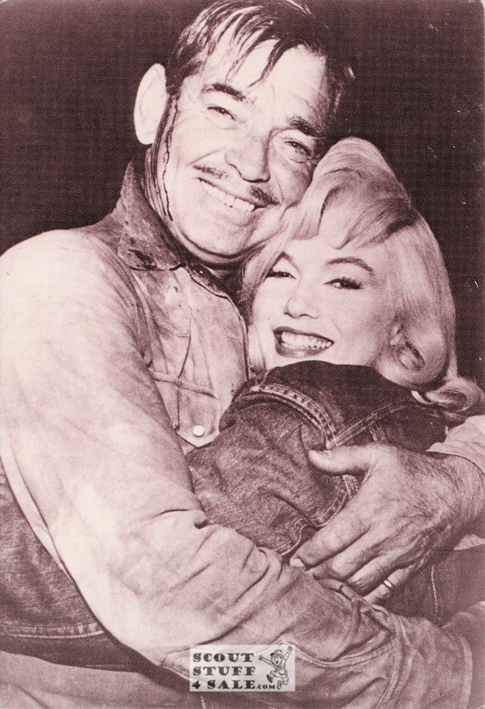 Clark Gable-Marilyn Monroe Sepia Postcard Classico SF/Ludlow #136-088
