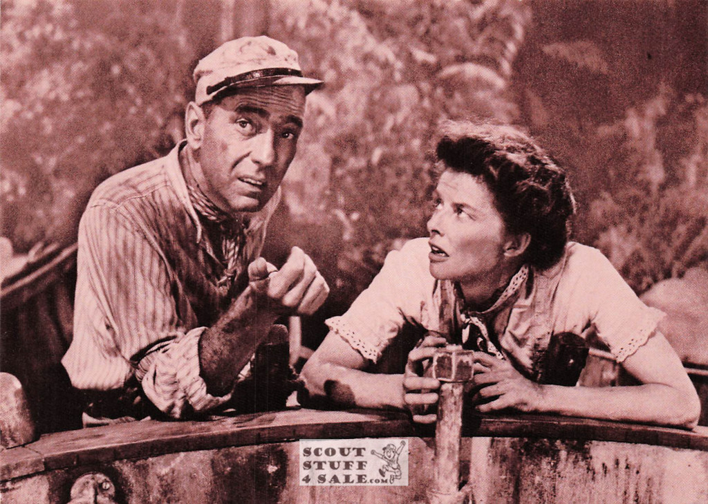 Bogart & Hepburn  Sepia Postcard by Classico SF/Ludlow #136-090 / FC90