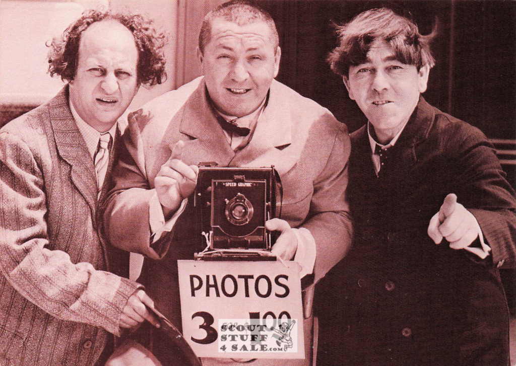 The Three Stooges Sepia Postcard by Classico SF/Ludlow #136-097 / FC97