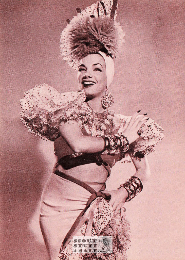 Carmen Miranda Sepia Postcard by Classico SF/Ludlow #136-109