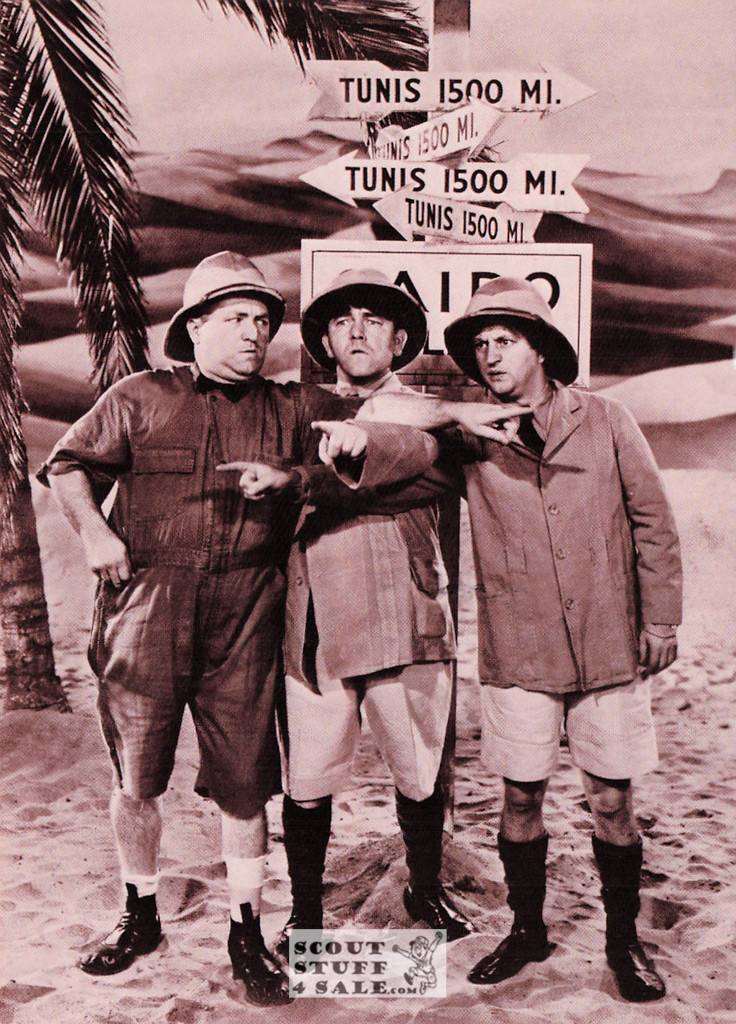 The Three Stooges Sepia Postcard by Classico SF/Ludlow #136-111