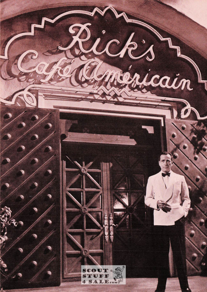 Humphrey Bogart Casablanca Sepia Postcard by Classico SF/Ludlow #136-131