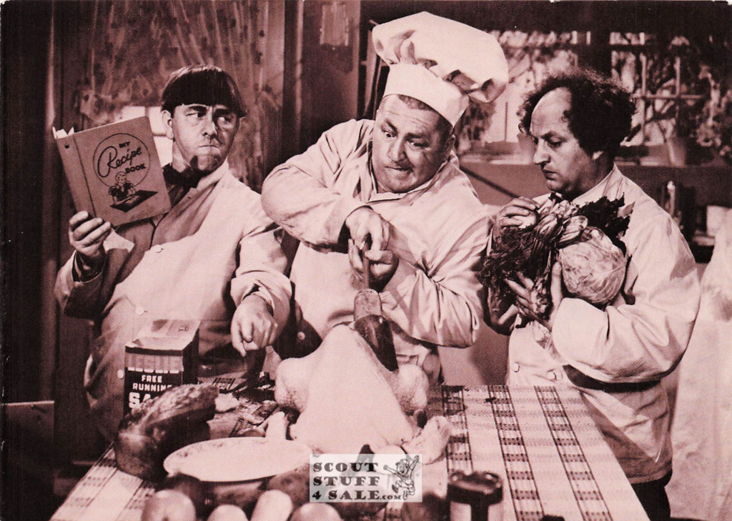 The Three Stooges Sepia Postcard by Classico SF/Ludlow #136-144