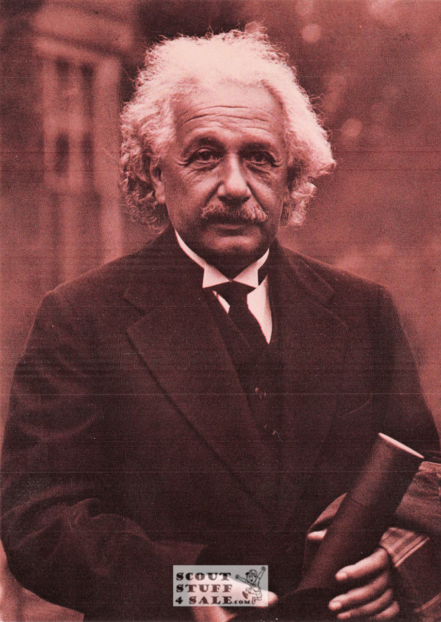 Albert Einstein Sepia Postcard by Classico SF/Ludlow #136-174 / FC174