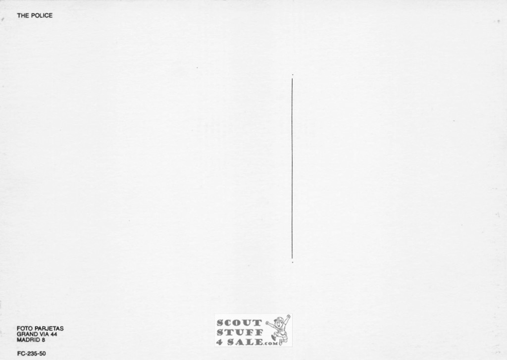 The Police Sepia Postcard by Foto Parjetas #136-235 / FC235