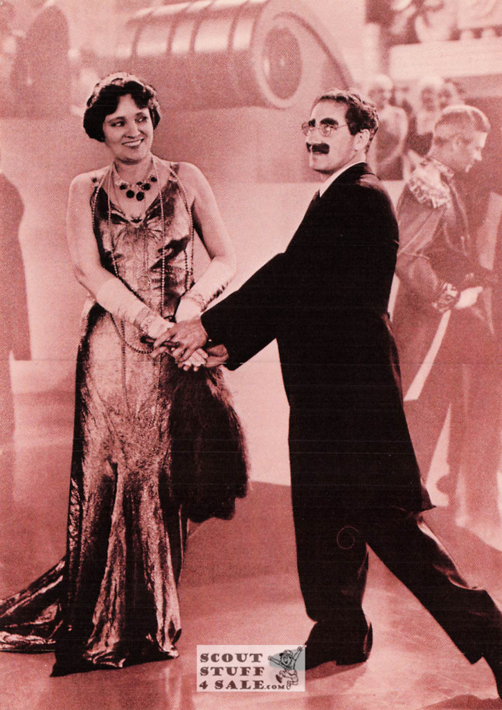 Groucho Marx & Margaret Dumont Sepia Postcard by Classico SF/Ludlow #136-251/FC251